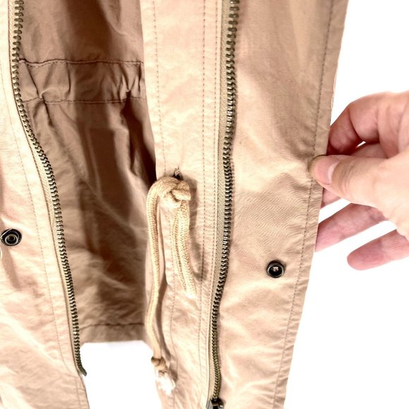 Under Skies Women's Cargo Vest Size Small Full Zip Button Front Collared Elastic - Picture 4 of 11